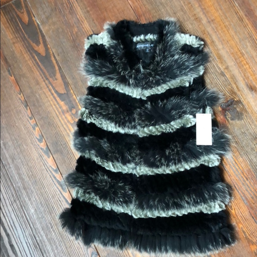 Gorgeous genuine fur Adrienne Landau Vest NWT